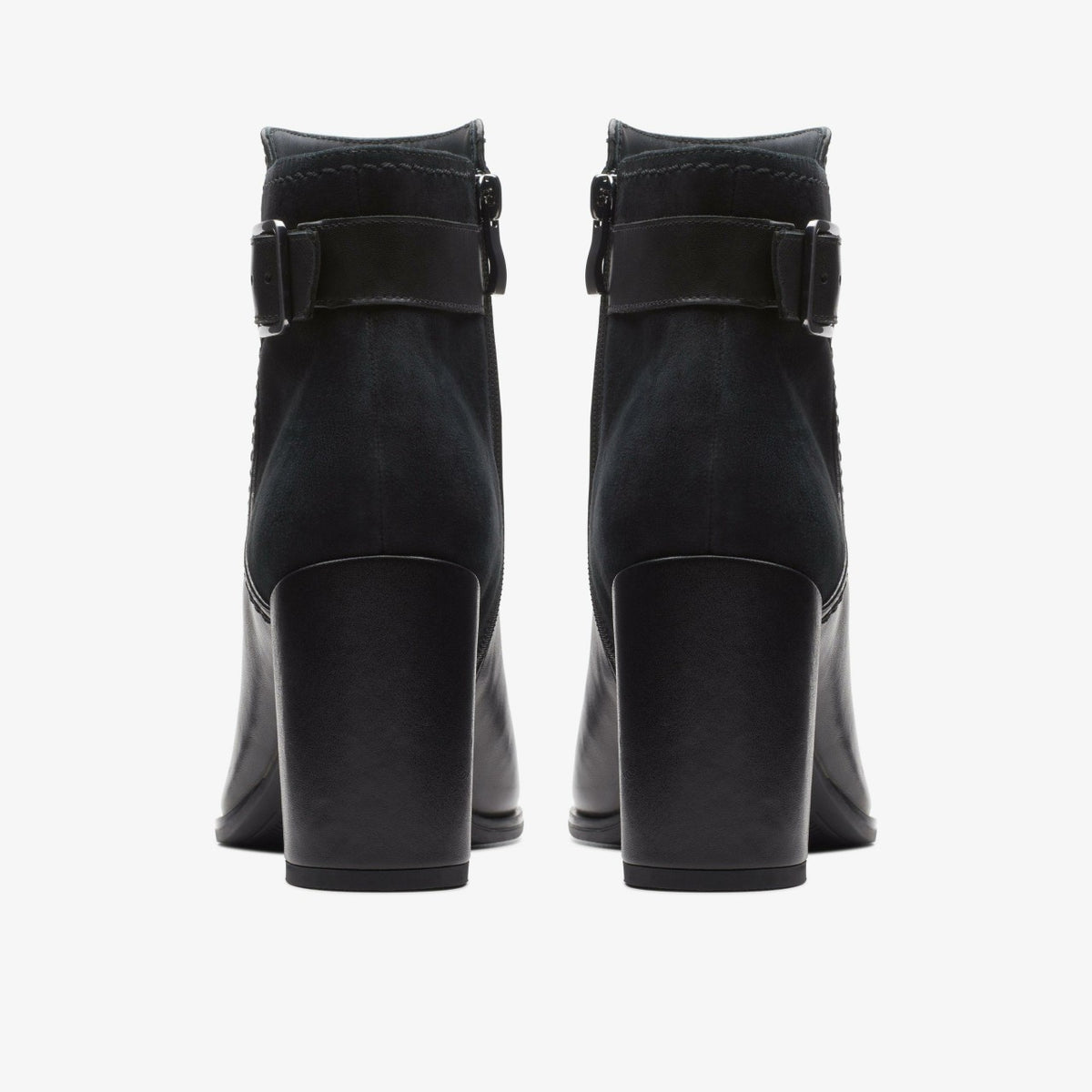 Freva 85 Buckle Black Leather - Clarks Women