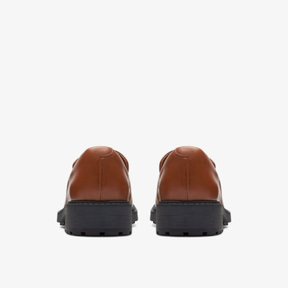 Orinoco 2 Penny Loafer Dark Tan Leather - Clarks Women