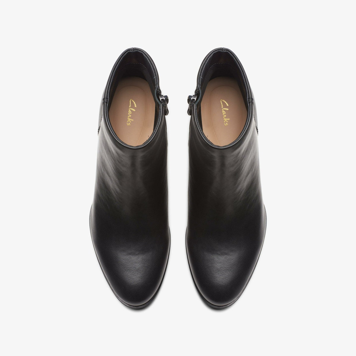 Freva 55 Zip Ankle Boot Black Leather - Clarks Women