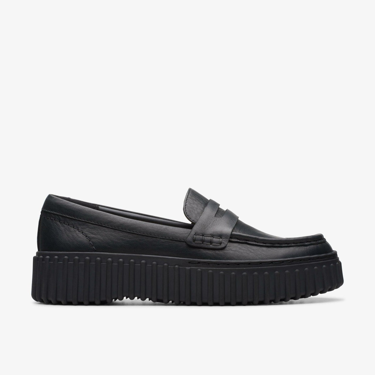 Torhill Penny Loafer Black Leather - Clarks Women