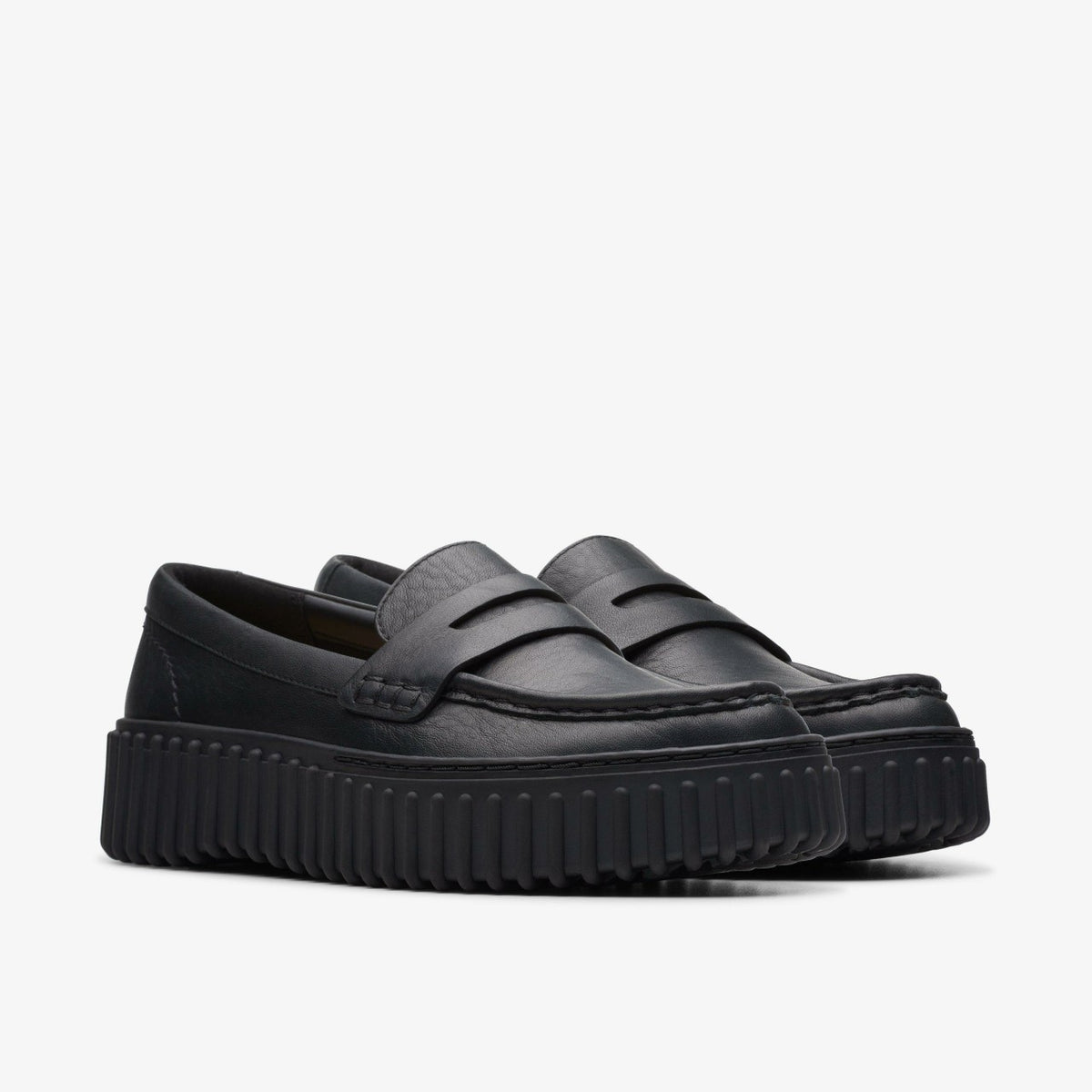 Torhill Penny Loafer Black Leather - Clarks Women