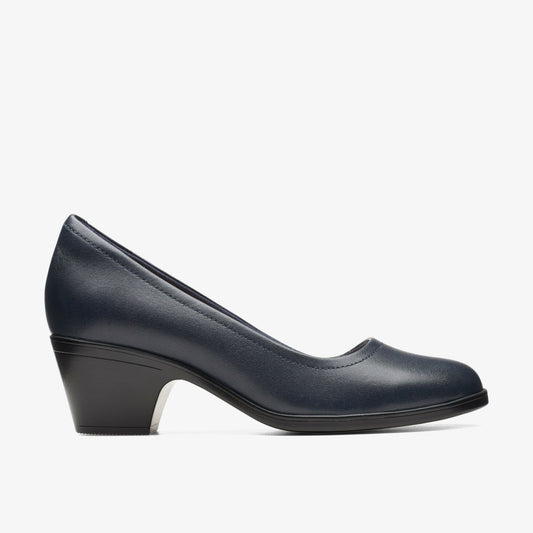 Emily2 Ruby Navy Leather - Clarks Women