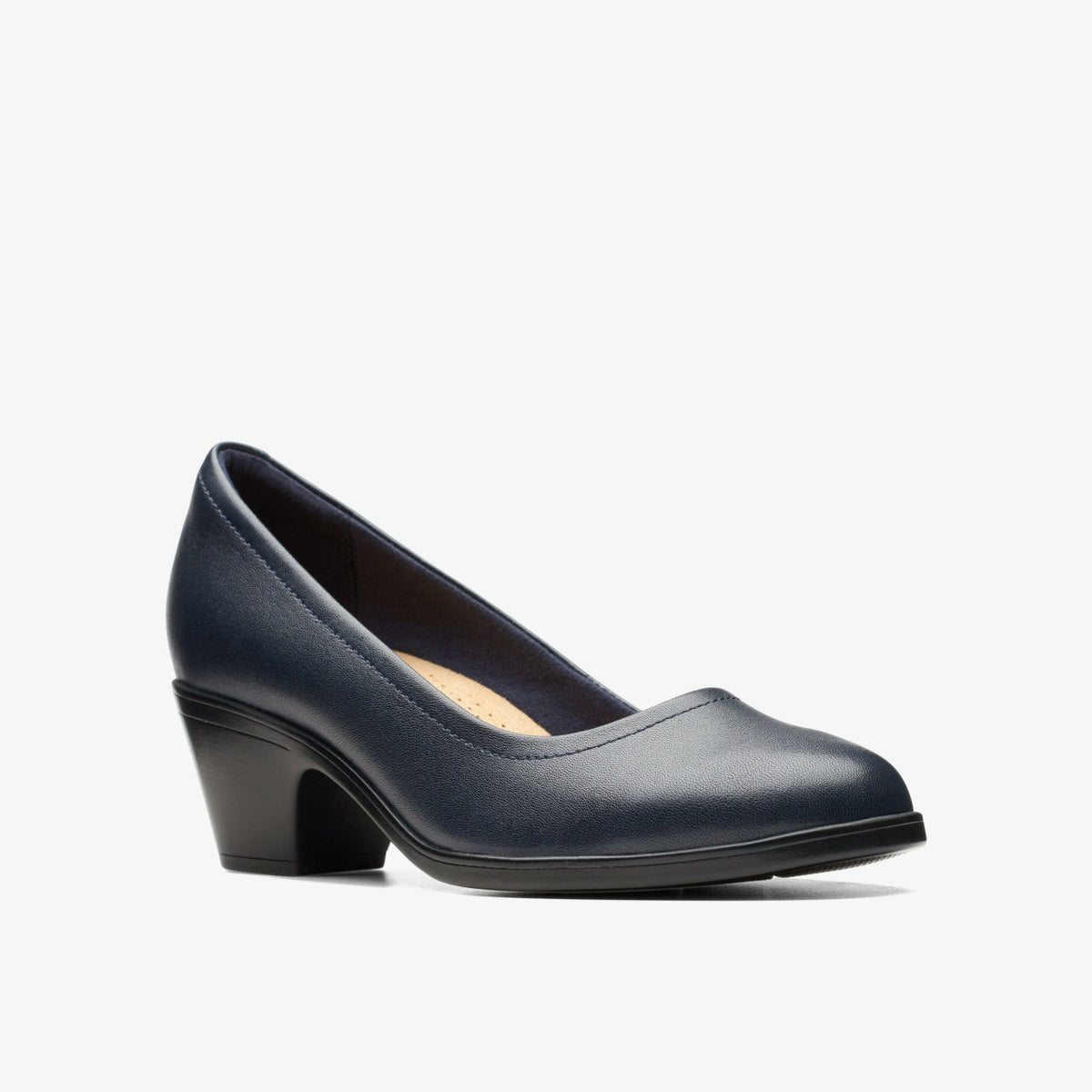 Emily2 Ruby Navy Leather - Clarks Women