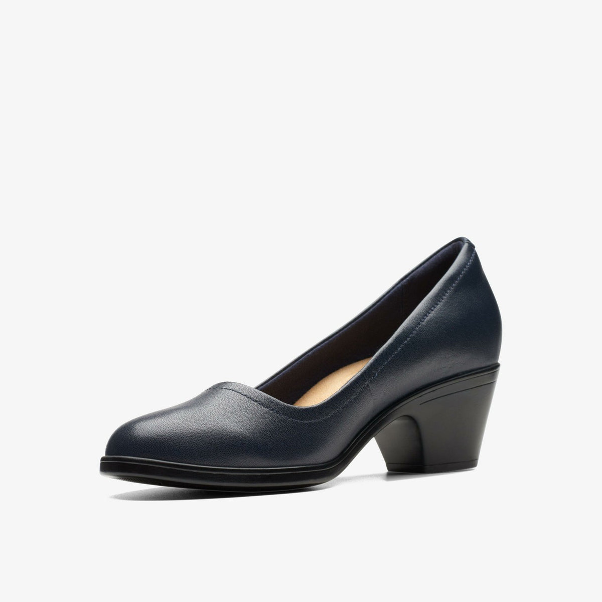 Emily2 Ruby Navy Leather - Clarks Women