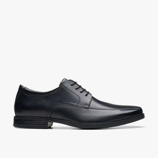 Howard Over Black Leather - Clarks Men