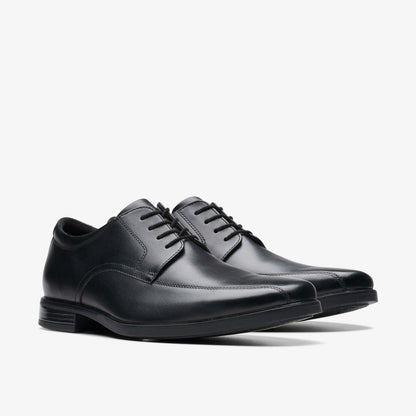 Howard Over Black Leather - Clarks Men