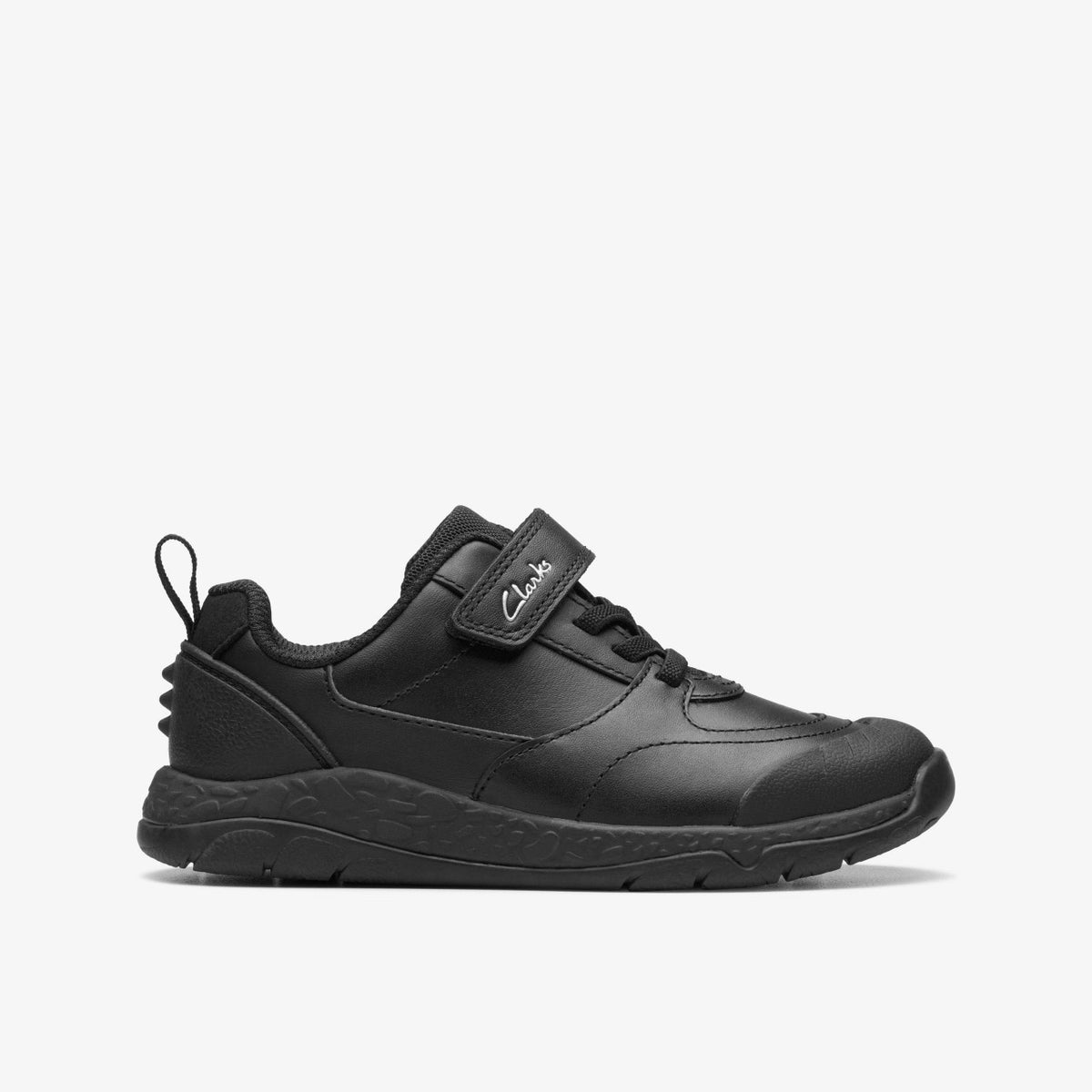 Steggy Stride Kid Black Leather - Clarks Kids