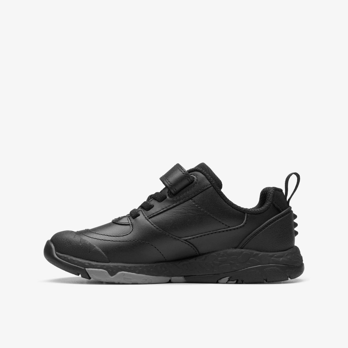 Steggy Stride Kid Black Leather - Clarks Kids