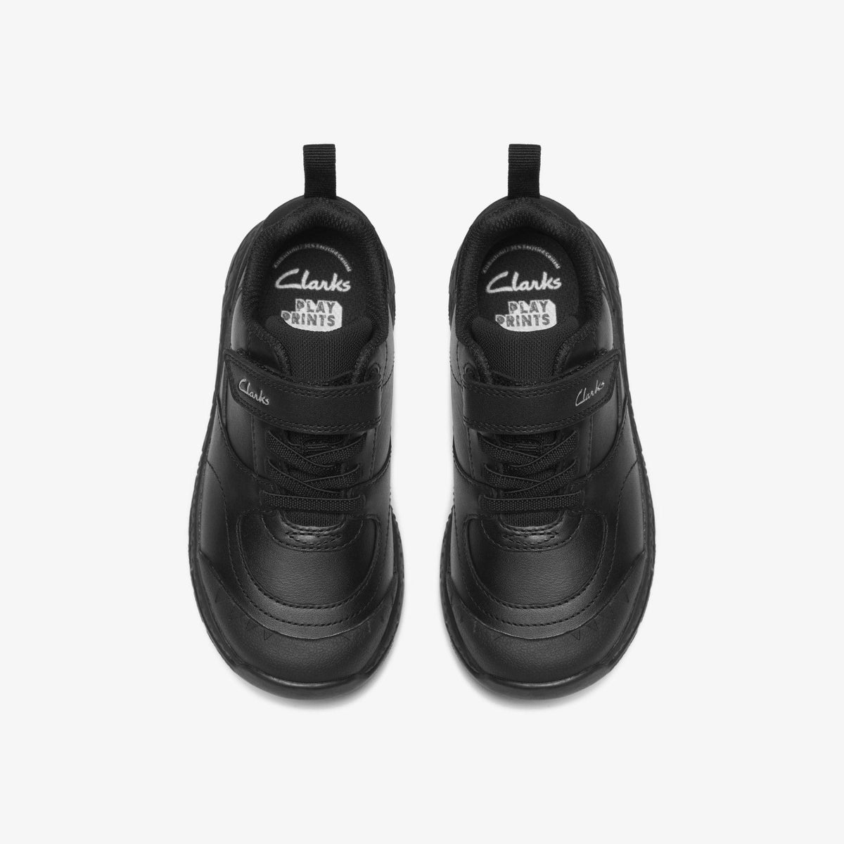 Steggy Stride Kid Black Leather - Clarks Kids