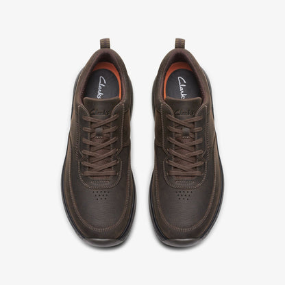 Clarks Pro Lace Dark Brown Tumbled - Clarks Men