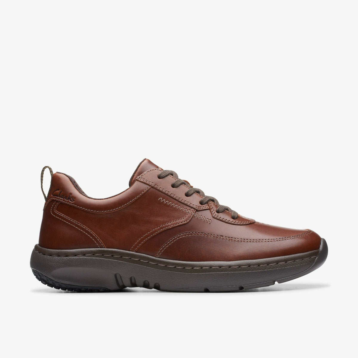 Clarks Pro Lace Dark Tan Leather - Clarks Men