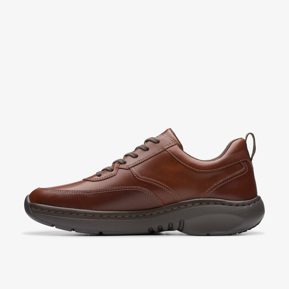 Clarks Pro Lace Dark Tan Leather - Clarks Men