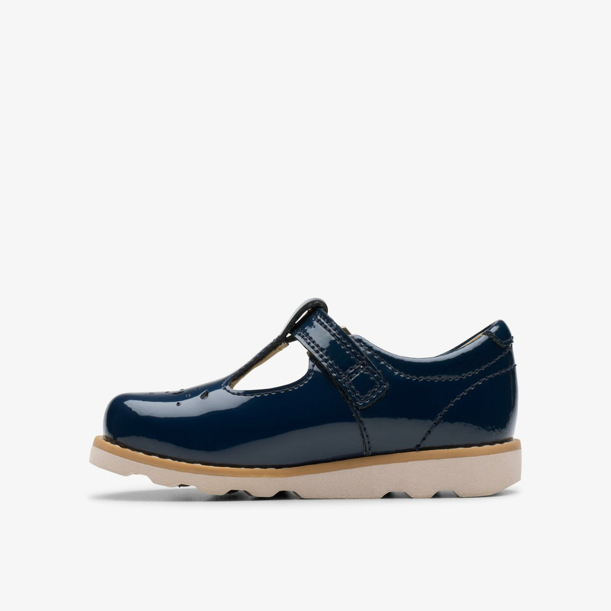 Crown Print Toddler Navy Patent - Clarks Babies|Kids