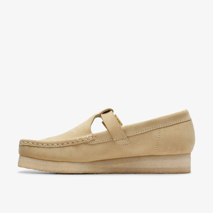 Wallabee T Bar Maple Suede - Clarks Women