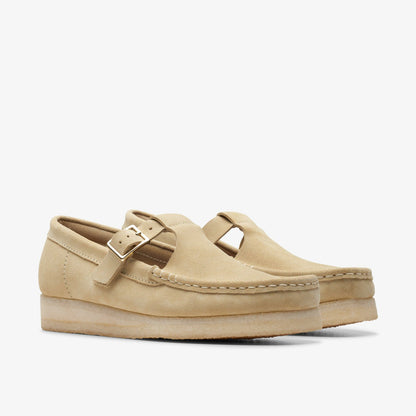 Wallabee T Bar Maple Suede - Clarks Women