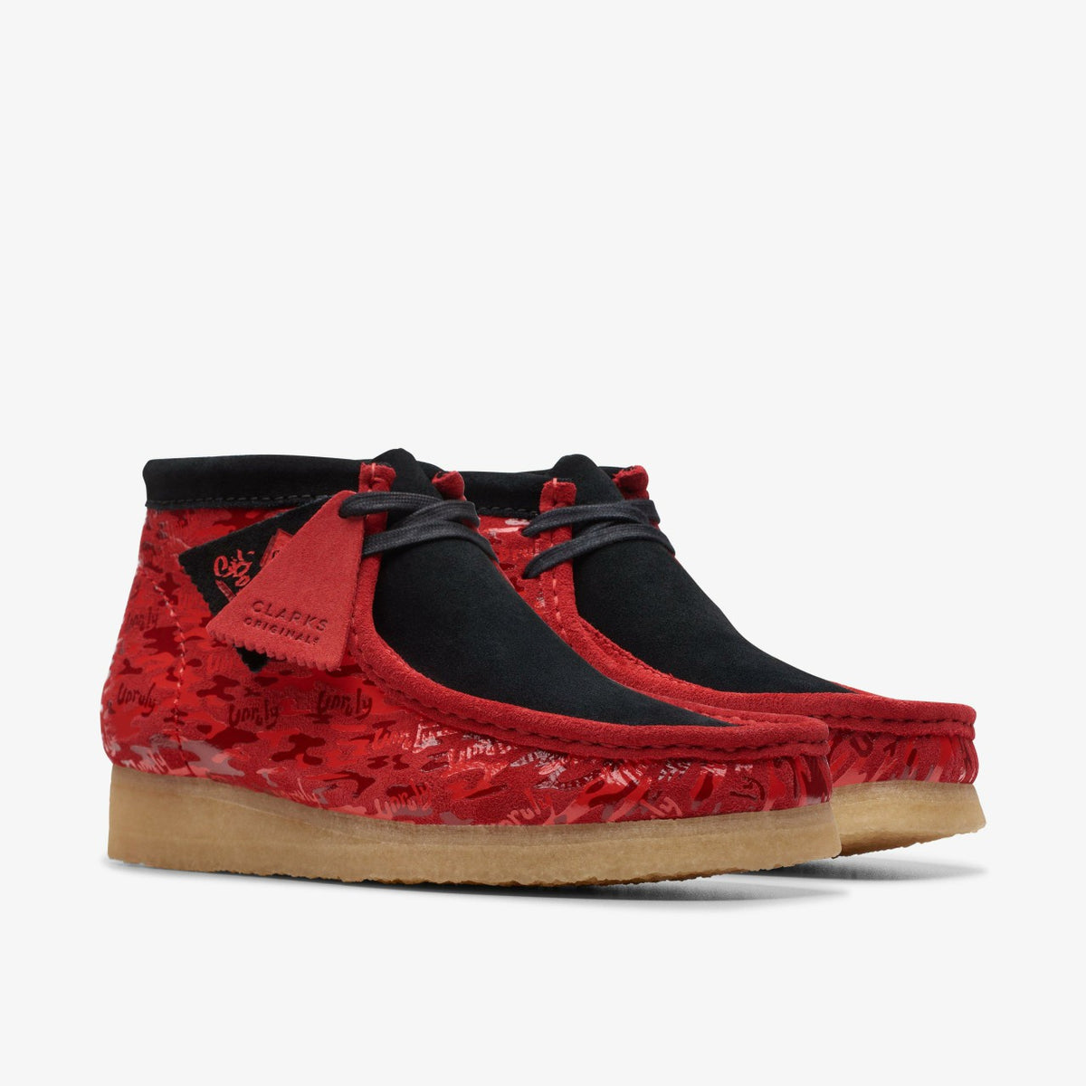 Wallabee Boot Red Camouflage - Clarks Men