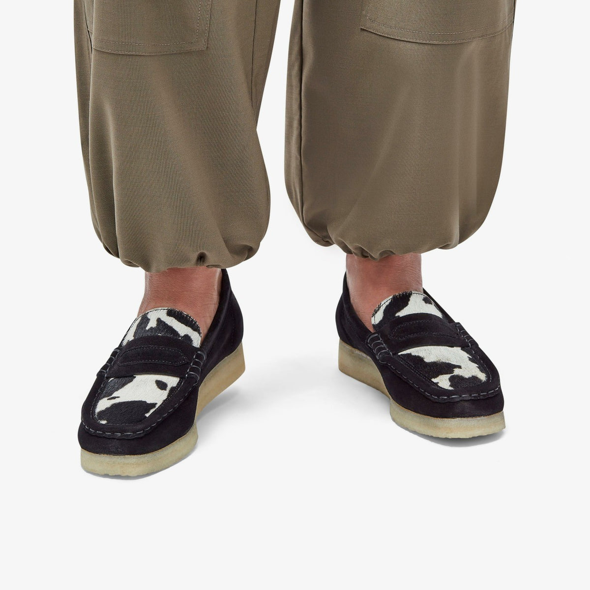 Wallabee Loafer Cow Print HairOn - Clarks Women