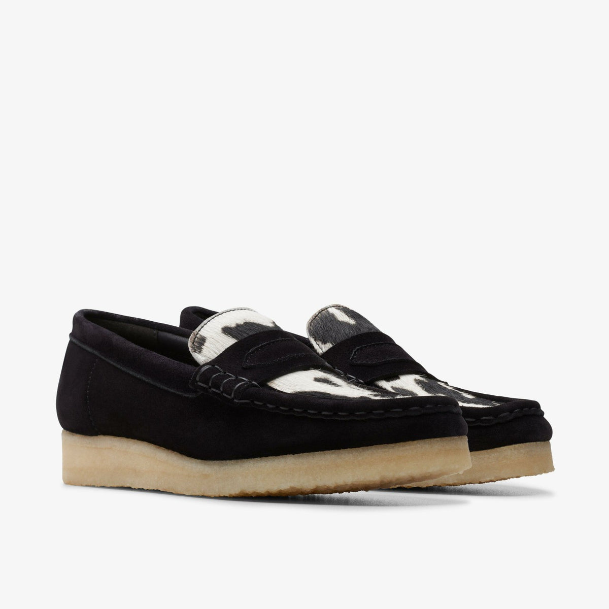 Wallabee Loafer Cow Print HairOn - Clarks Women