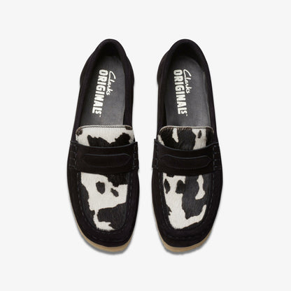 Wallabee Loafer Cow Print HairOn - Clarks Women