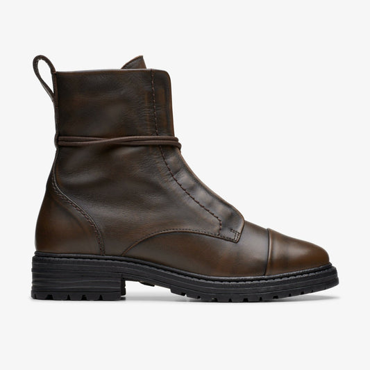 Rixley Lace Dark Brown Leather - Clarks Women