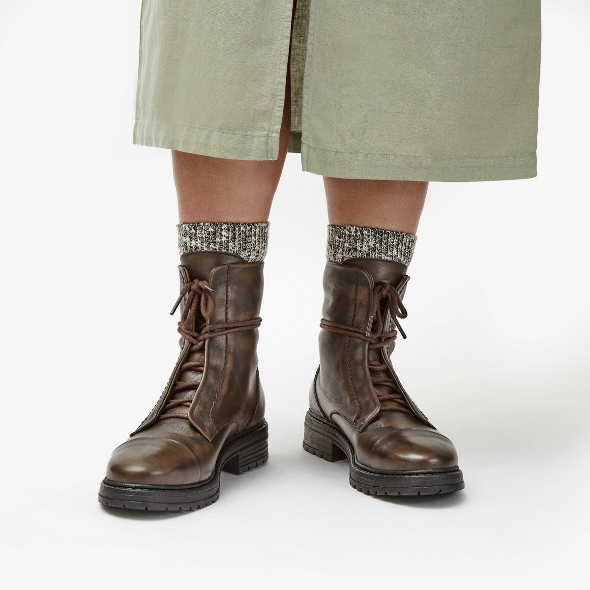 Rixley Lace Dark Brown Leather - Clarks Women