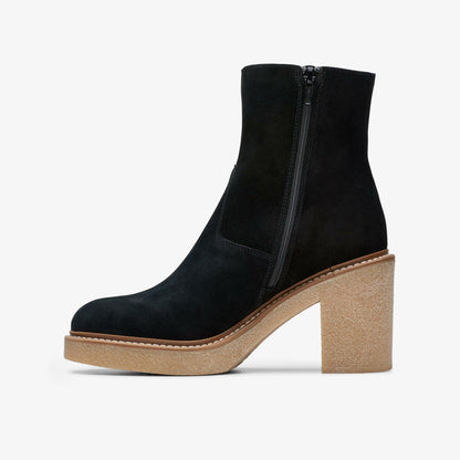 Colden Up Black Suede - Clarks Women