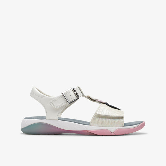 Osian Charm Kid White - Clarks Kids