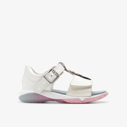 Osian Charm Toddler White - Clarks Kids|Babies