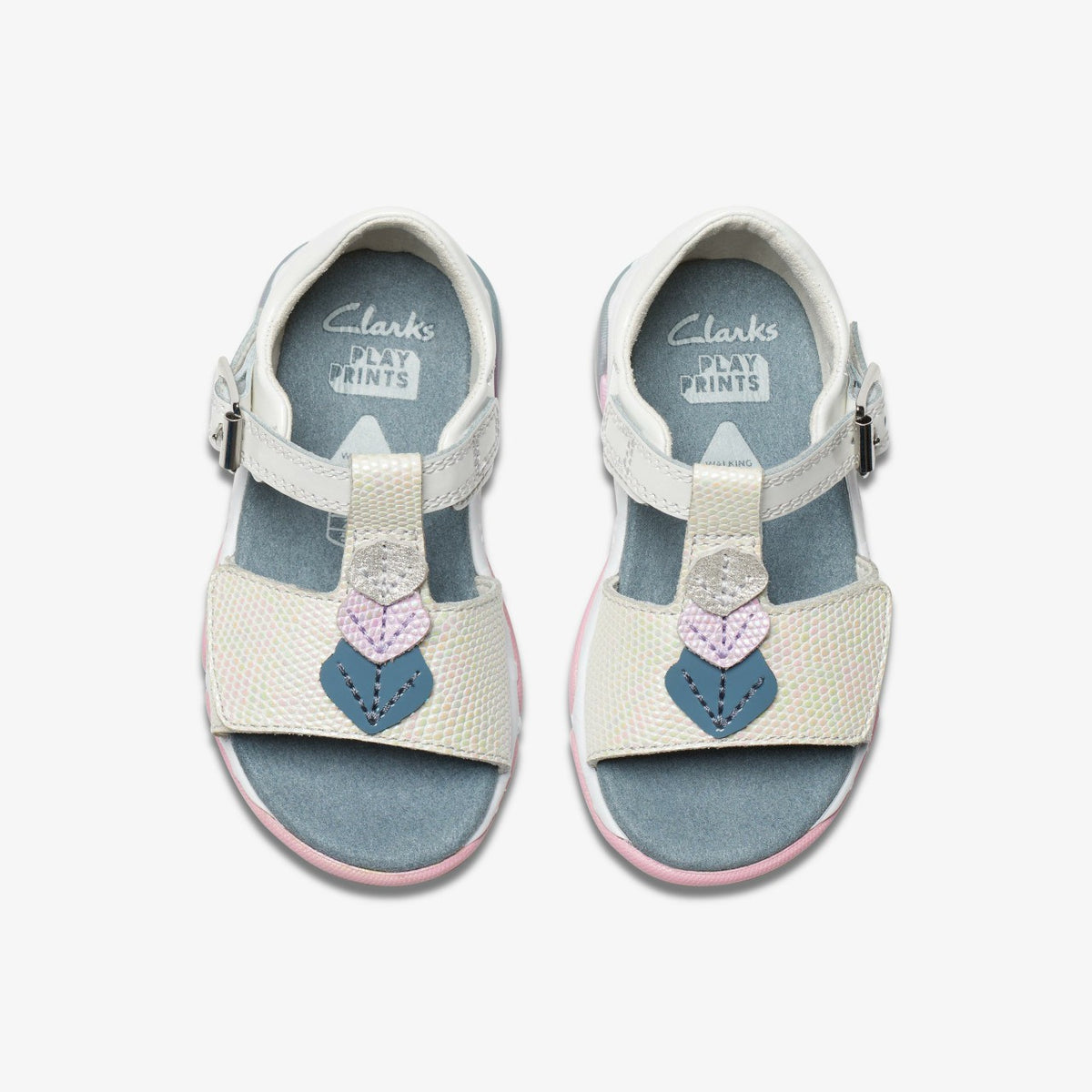 Osian Charm Toddler White - Clarks Kids|Babies