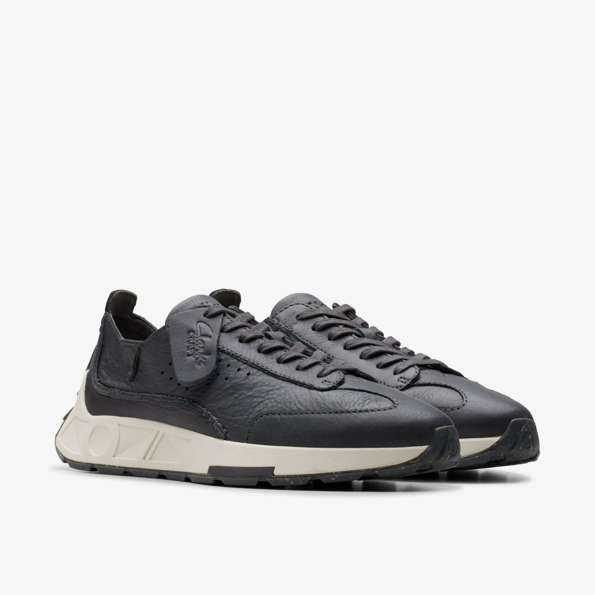 Craft Speed Dark Grey Leather - Clarks Men