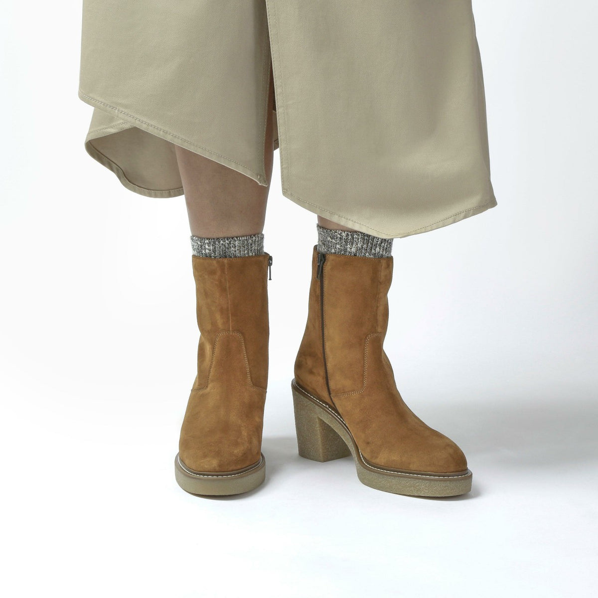 Colden Up Dark Tan Suede - Clarks Women