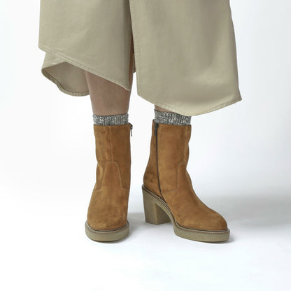 Colden Up Dark Tan Suede - Clarks Women
