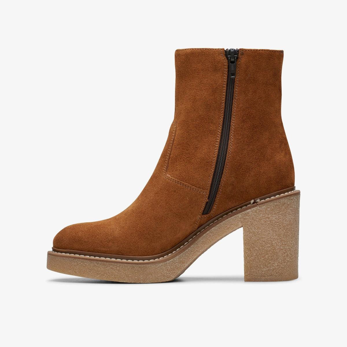 Colden Up Dark Tan Suede - Clarks Women