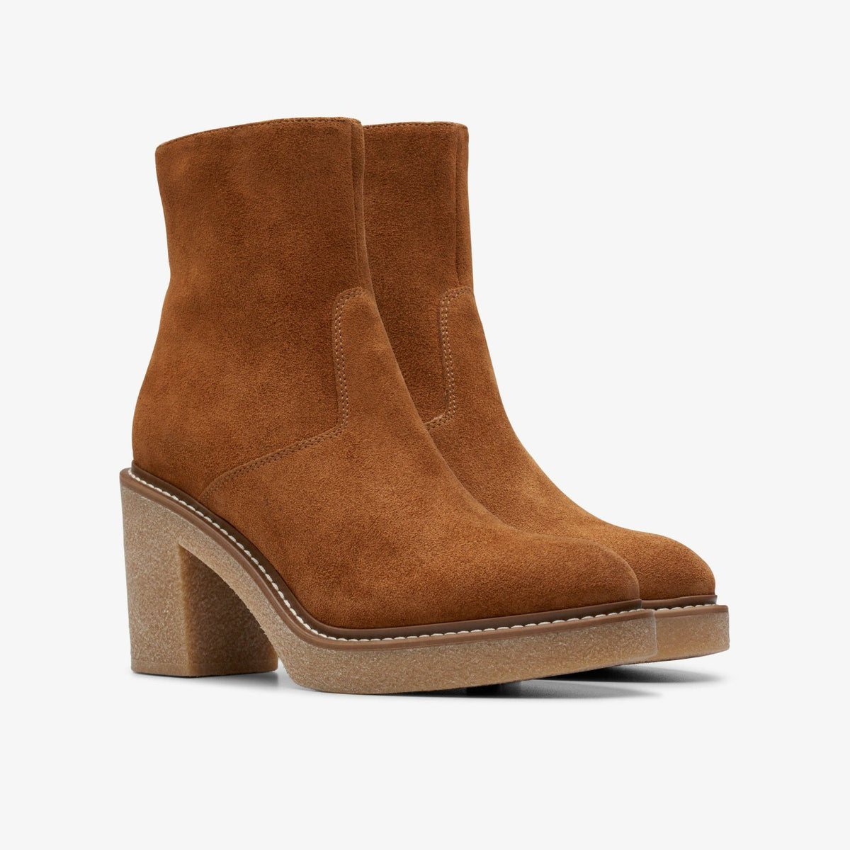 Colden Up Dark Tan Suede - Clarks Women
