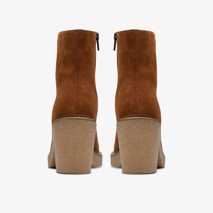 Colden Up Dark Tan Suede - Clarks Women