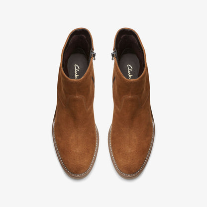 Colden Up Dark Tan Suede - Clarks Women