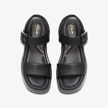 Alda Strap Black Leather - Clarks Women