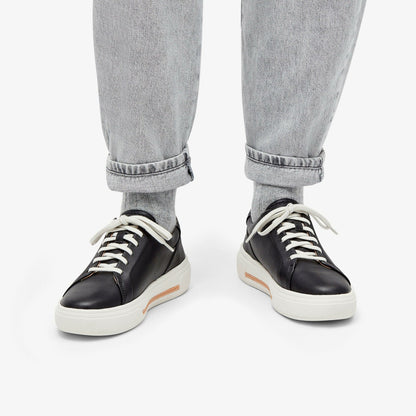 Hollyhock Walk Black Leather - Clarks Women