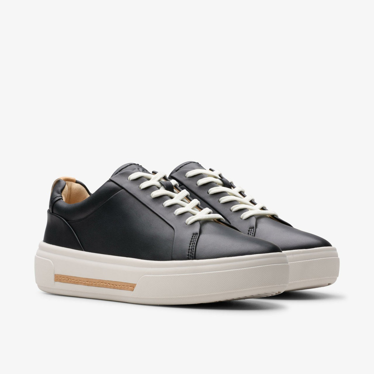 Hollyhock Walk Black Leather - Clarks Women