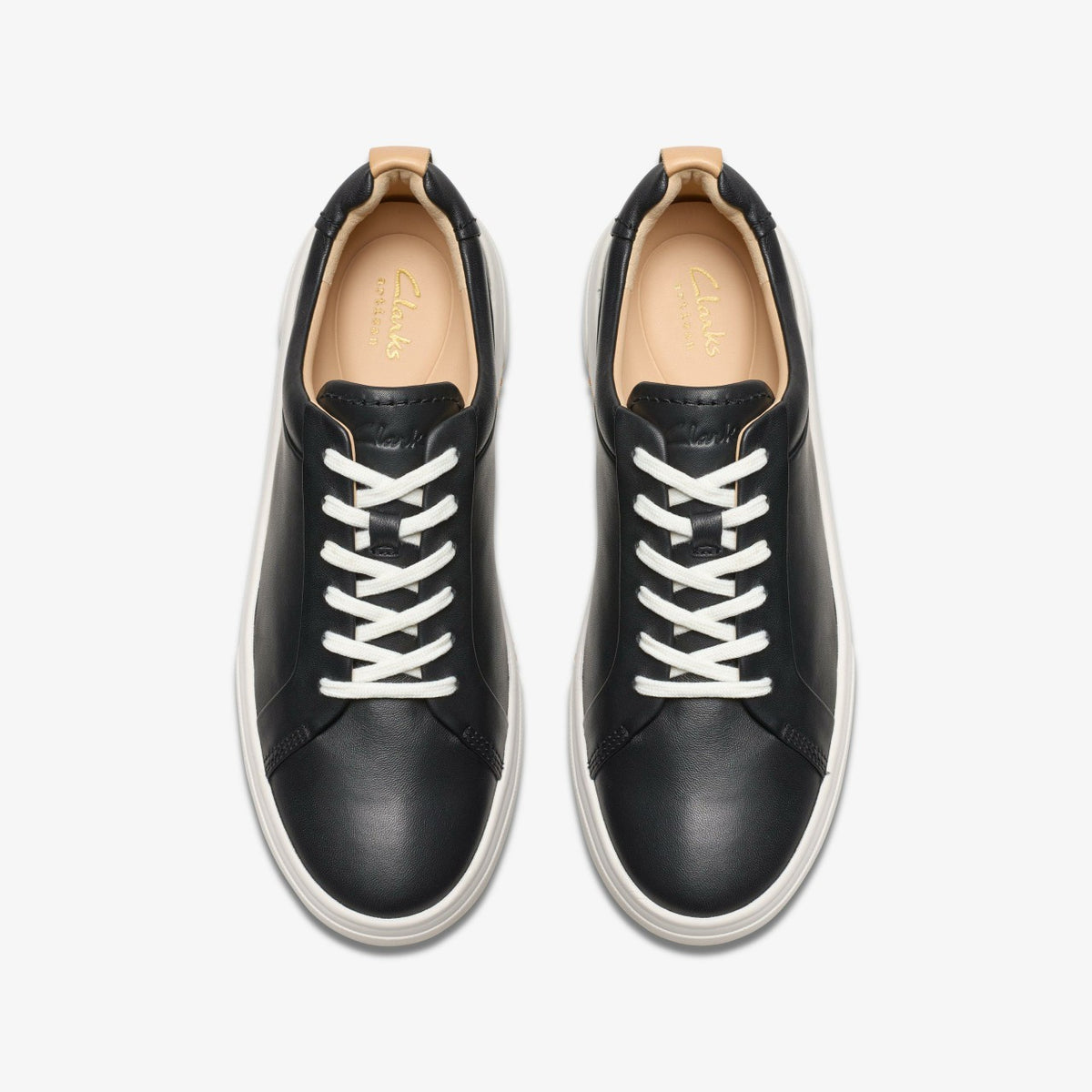 Hollyhock Walk Black Leather - Clarks Women