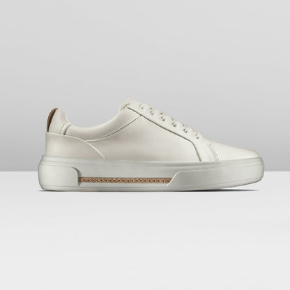Hollyhock Walk Off White Leather - Clarks Women