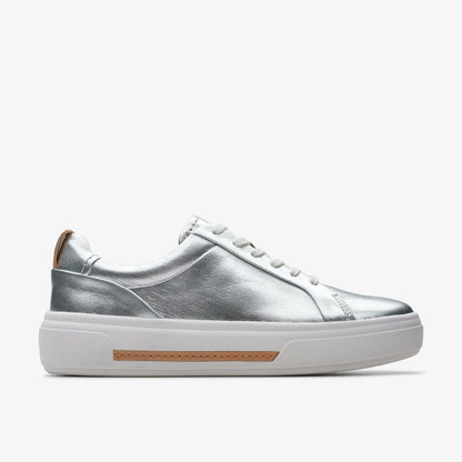 Hollyhock Walk Silver Leather - Clarks Women