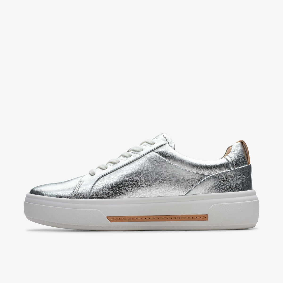 Hollyhock Walk Silver Leather - Clarks Women
