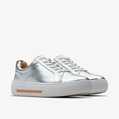 Hollyhock Walk Silver Leather - Clarks Women