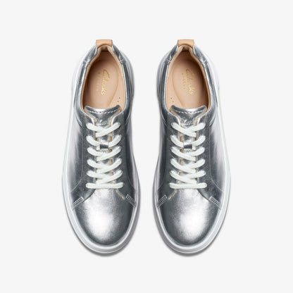 Hollyhock Walk Silver Leather - Clarks Women