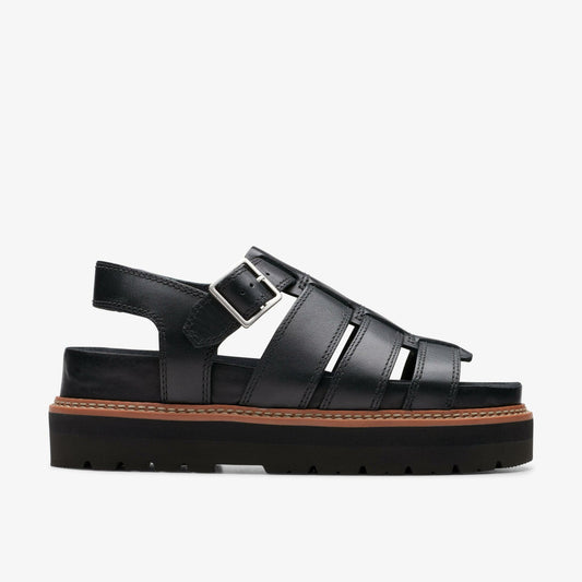 Orianna Twist Black Leather - Clarks Women
