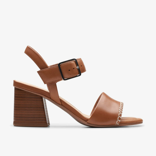 Siara 65 Buckle Tan Leather - Clarks Women