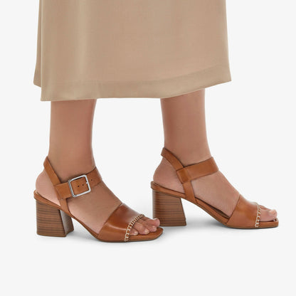 Siara 65 Buckle Tan Leather - Clarks Women
