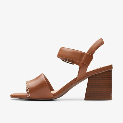 Siara 65 Buckle Tan Leather - Clarks Women