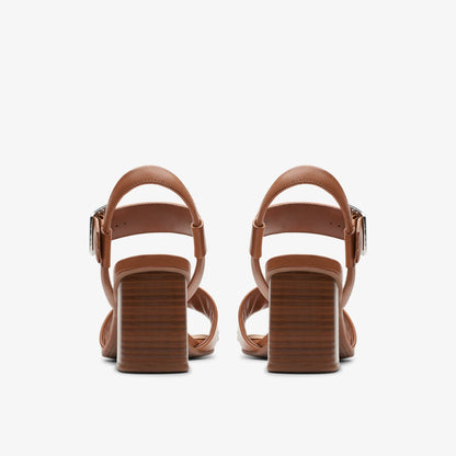 Siara 65 Buckle Tan Leather - Clarks Women